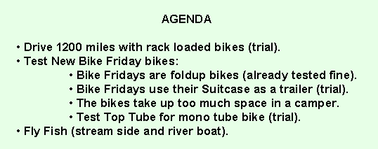 The Trip Agenda.